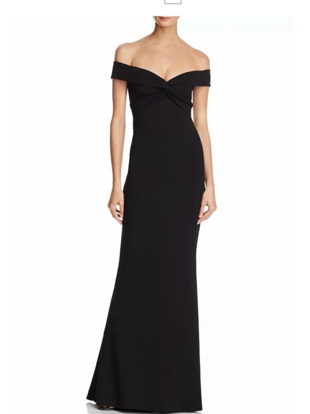Nookie Dolly Off-Shoulder Black Evening Gown